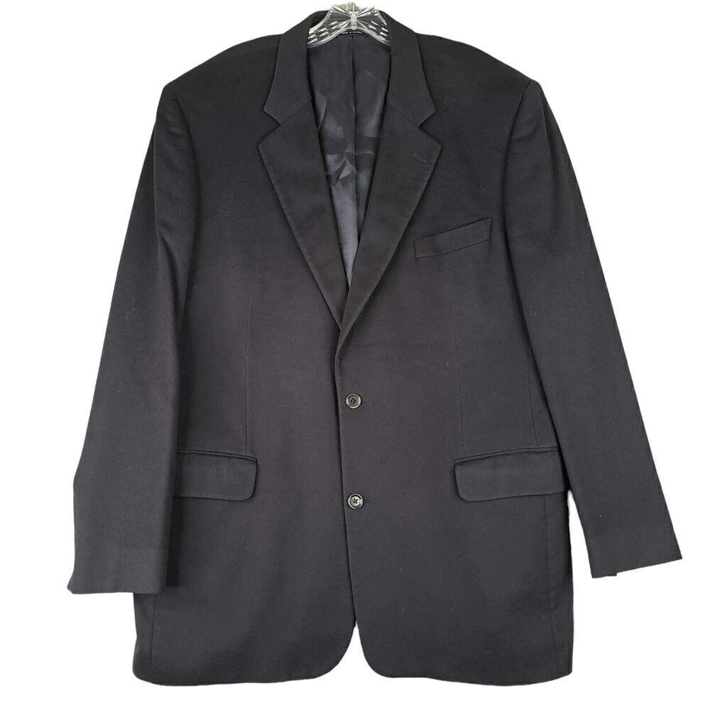 Brooks Brothers Loro Piana Cashmere Mens Blazer 45 L Sport Coat Jacket Suit Blue - Picture 2 of 16